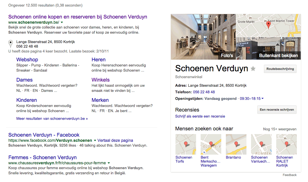 schoenen verduyn in Google